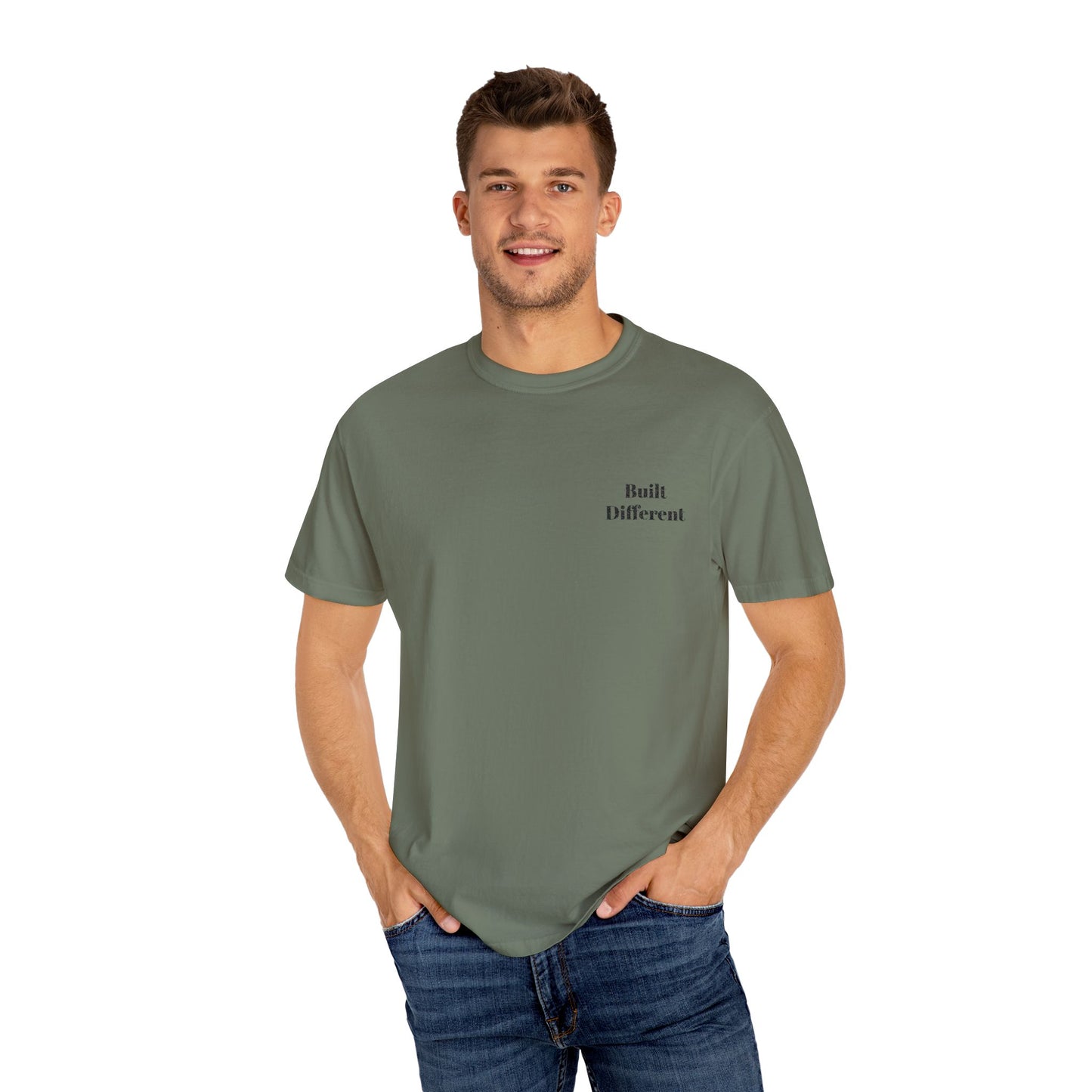 Unique Garment-Dyed Unisex T-Shirt - Feel Different, Casual Wear, Gift for Him, Gift for Her, Everyday Style, Eco-Friendly Fashion