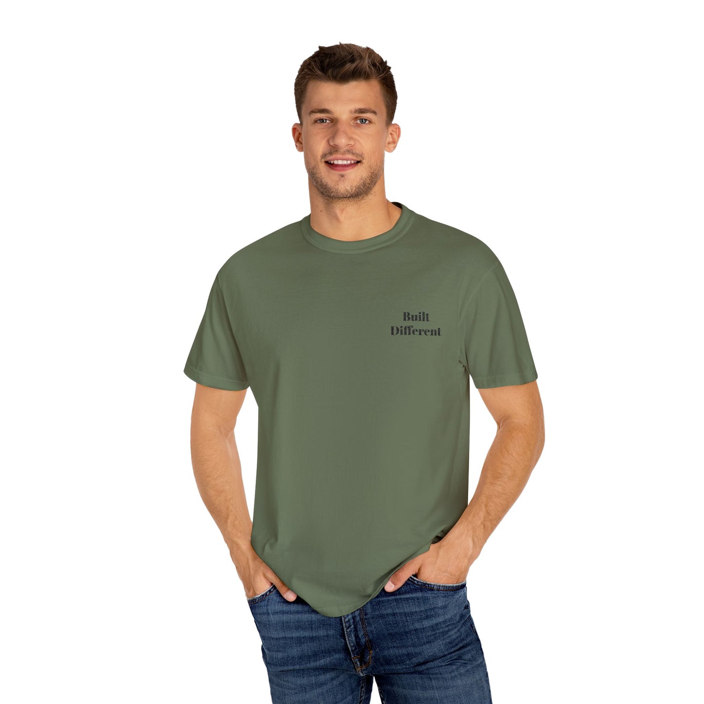 Unique Garment-Dyed Unisex T-Shirt - Feel Different, Casual Wear, Gift for Him, Gift for Her, Everyday Style, Eco-Friendly Fashion